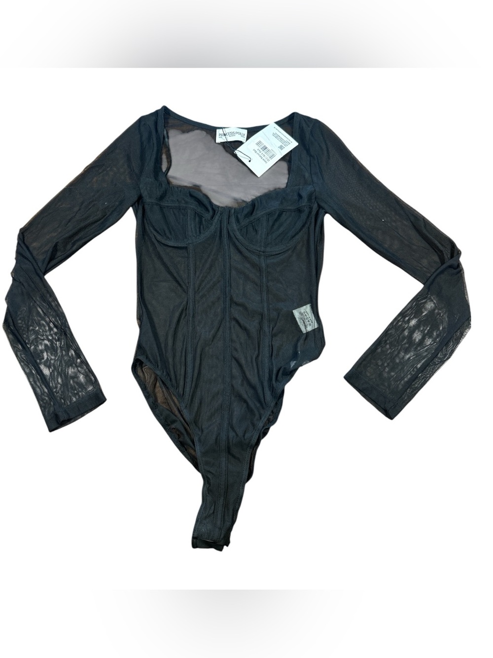 Princess Polly Leonie Bodysuit in Black US Size 2 NWT